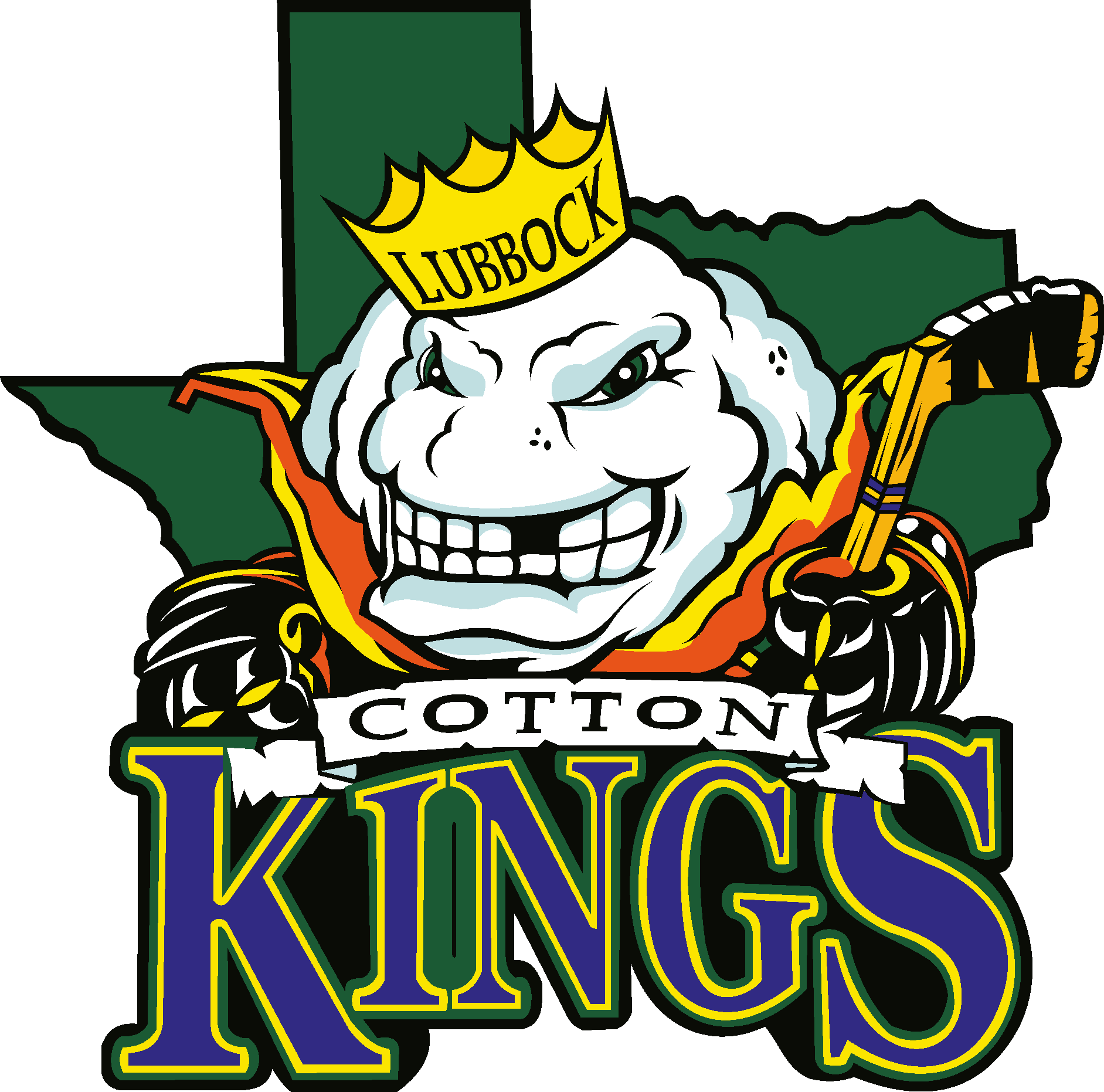 Lubbock Cotton Kings Logo Vector Logo
